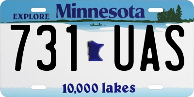 MN license plate 731UAS