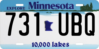 MN license plate 731UBQ