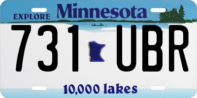 MN license plate 731UBR