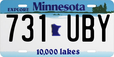 MN license plate 731UBY