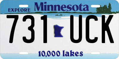 MN license plate 731UCK
