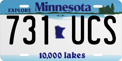 MN license plate 731UCS