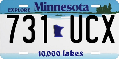 MN license plate 731UCX