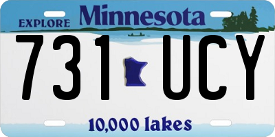 MN license plate 731UCY