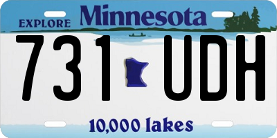 MN license plate 731UDH