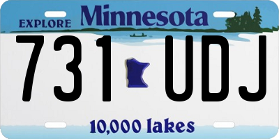 MN license plate 731UDJ