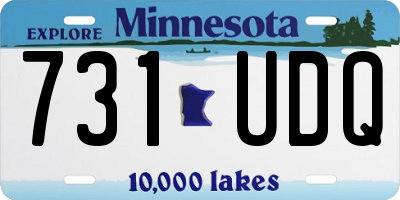 MN license plate 731UDQ