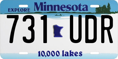 MN license plate 731UDR