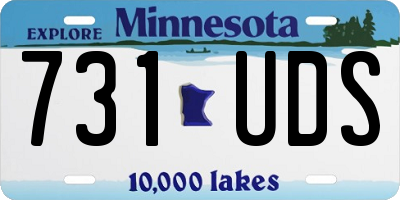 MN license plate 731UDS