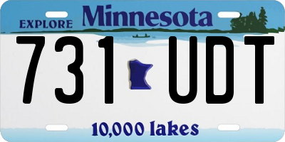 MN license plate 731UDT
