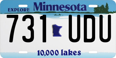 MN license plate 731UDU