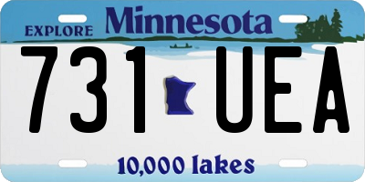 MN license plate 731UEA