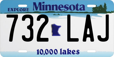 MN license plate 732LAJ