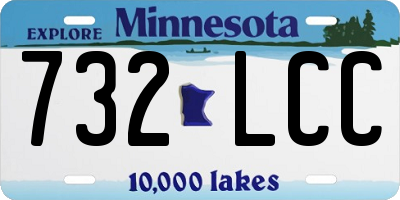 MN license plate 732LCC