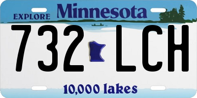 MN license plate 732LCH