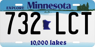 MN license plate 732LCT