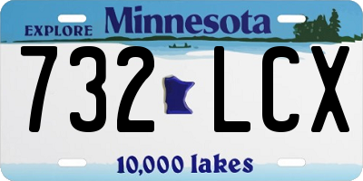 MN license plate 732LCX