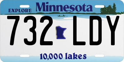 MN license plate 732LDY