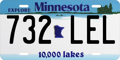 MN license plate 732LEL
