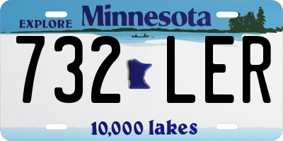 MN license plate 732LER