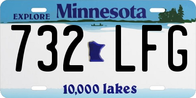 MN license plate 732LFG