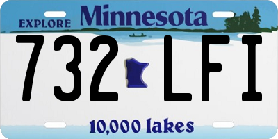 MN license plate 732LFI