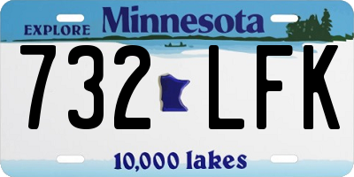 MN license plate 732LFK