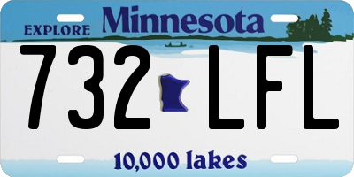 MN license plate 732LFL