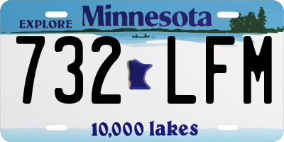 MN license plate 732LFM