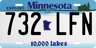 MN license plate 732LFN
