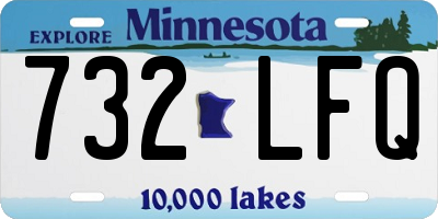 MN license plate 732LFQ