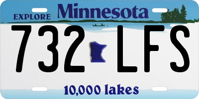 MN license plate 732LFS