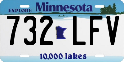 MN license plate 732LFV