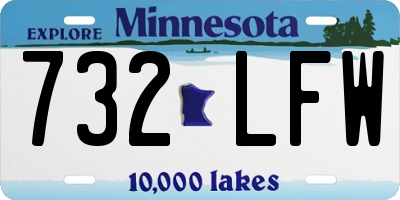 MN license plate 732LFW