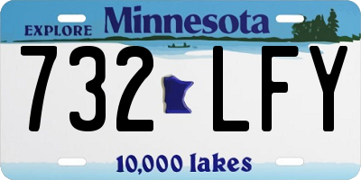 MN license plate 732LFY