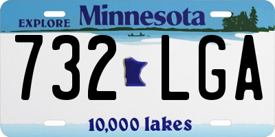 MN license plate 732LGA