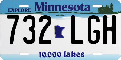 MN license plate 732LGH