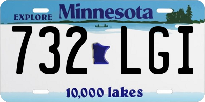 MN license plate 732LGI