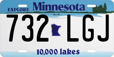 MN license plate 732LGJ