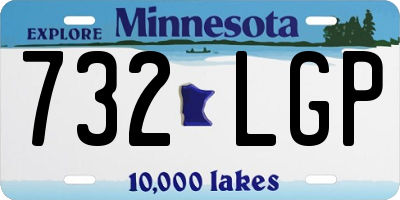 MN license plate 732LGP
