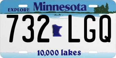 MN license plate 732LGQ