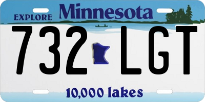 MN license plate 732LGT