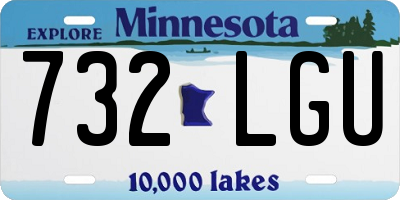 MN license plate 732LGU