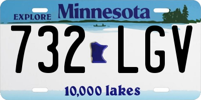 MN license plate 732LGV