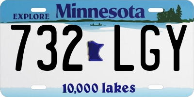 MN license plate 732LGY