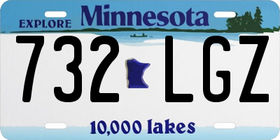 MN license plate 732LGZ