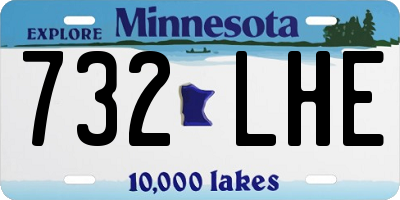 MN license plate 732LHE