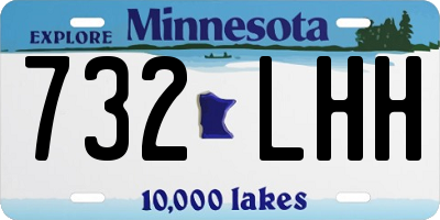 MN license plate 732LHH