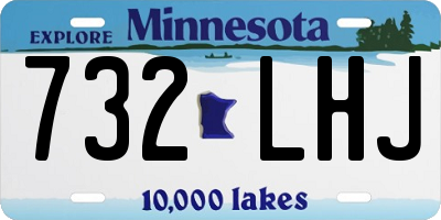 MN license plate 732LHJ