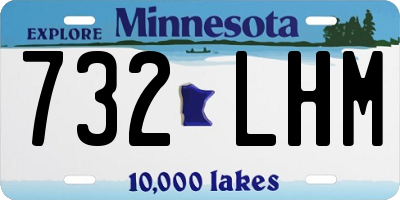 MN license plate 732LHM